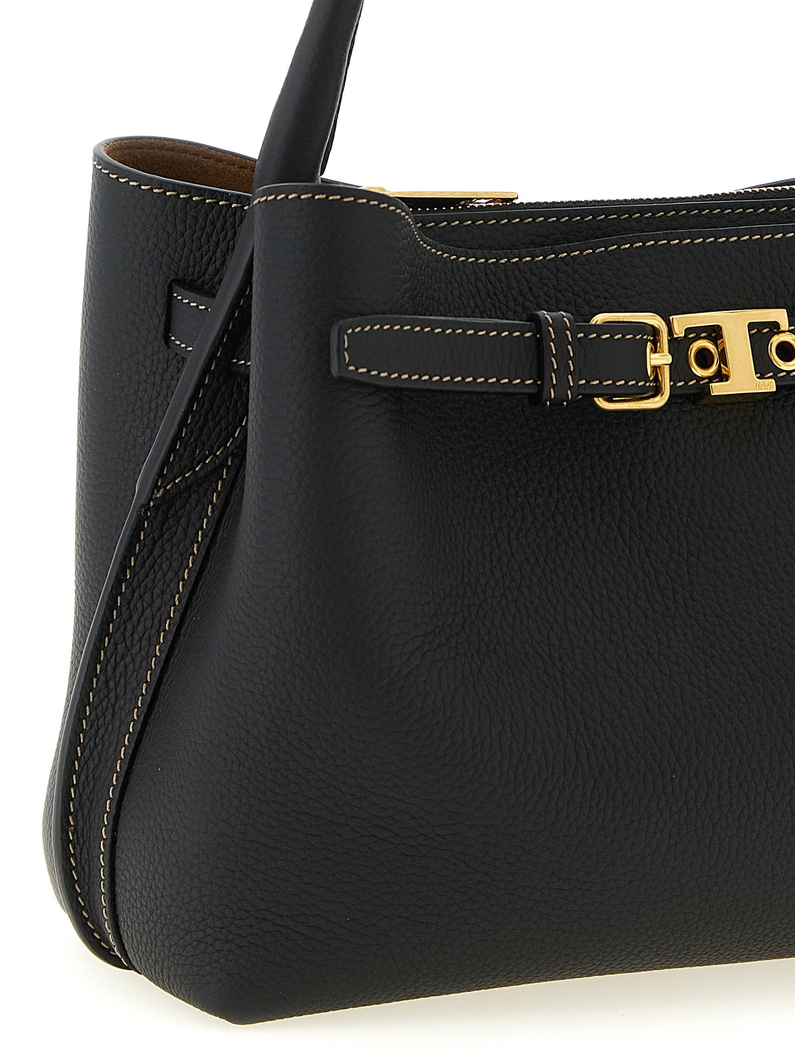 Tod's Schwarze Kalbsleder-Handtasche