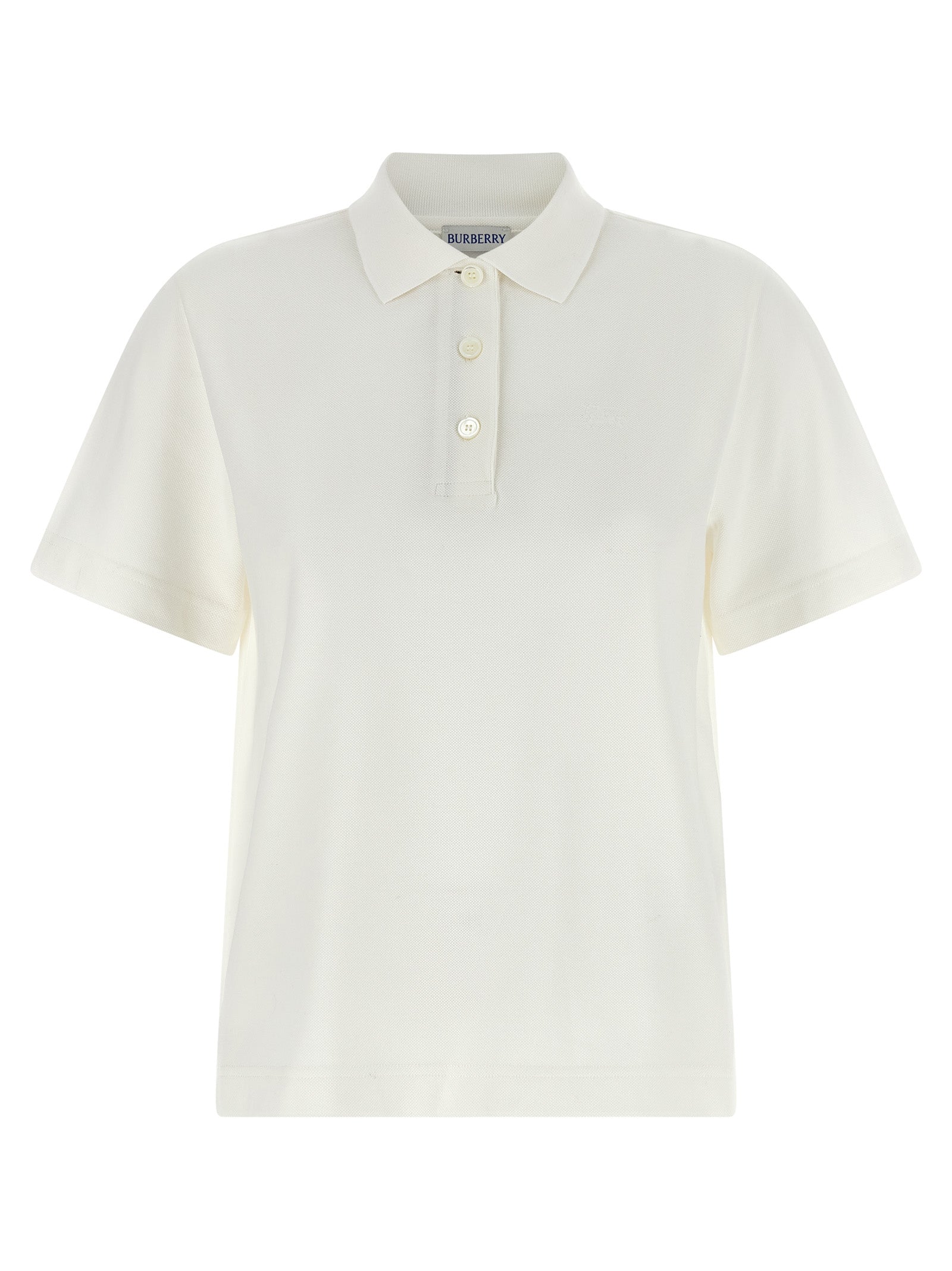 Burberry Weißes Poloshirt aus Baumwolle