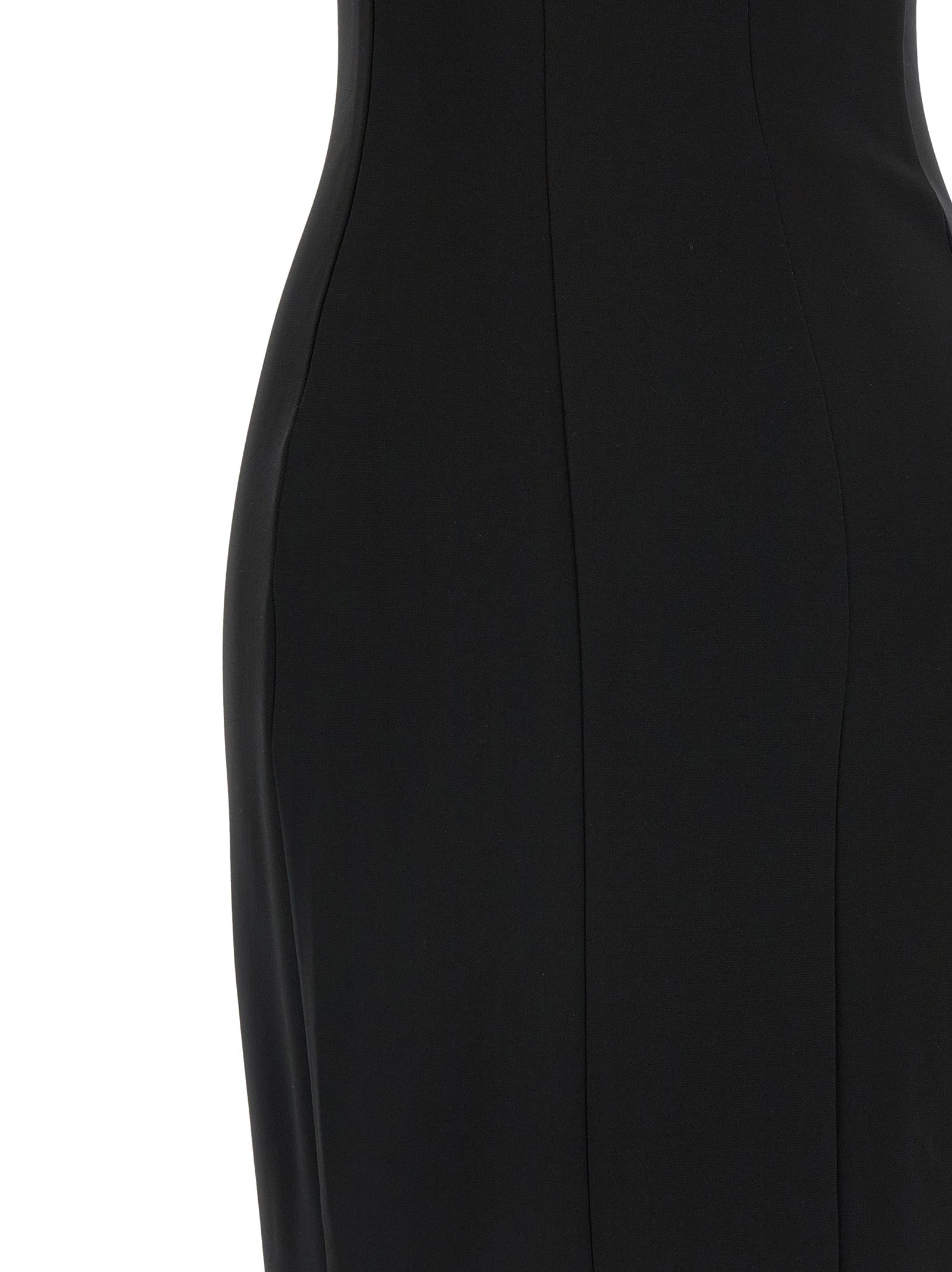 Nensi Dojaka Schwarzes Viskose-Maxikleid