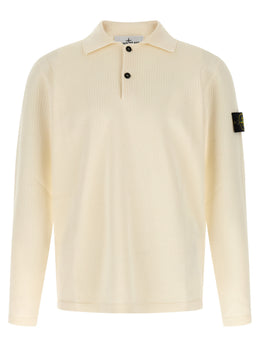 Stone Island Beige Cotton Polo Shirt