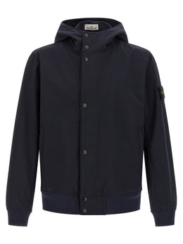 Stone Island Blaue Polyesterkleidung
