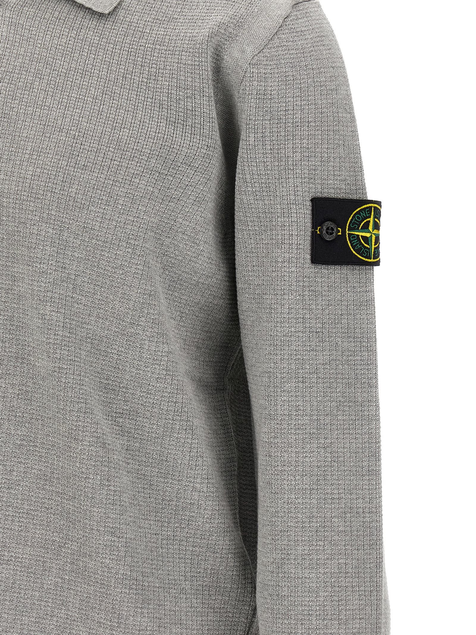 Stone Island Graues Baumwoll-Sweatshirt