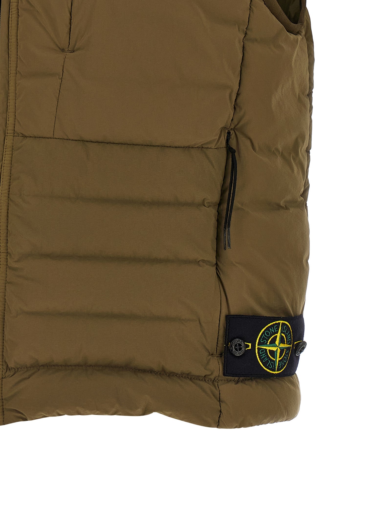 Stone Island Ärmellose Zweifarbige Jacke aus Polyamid