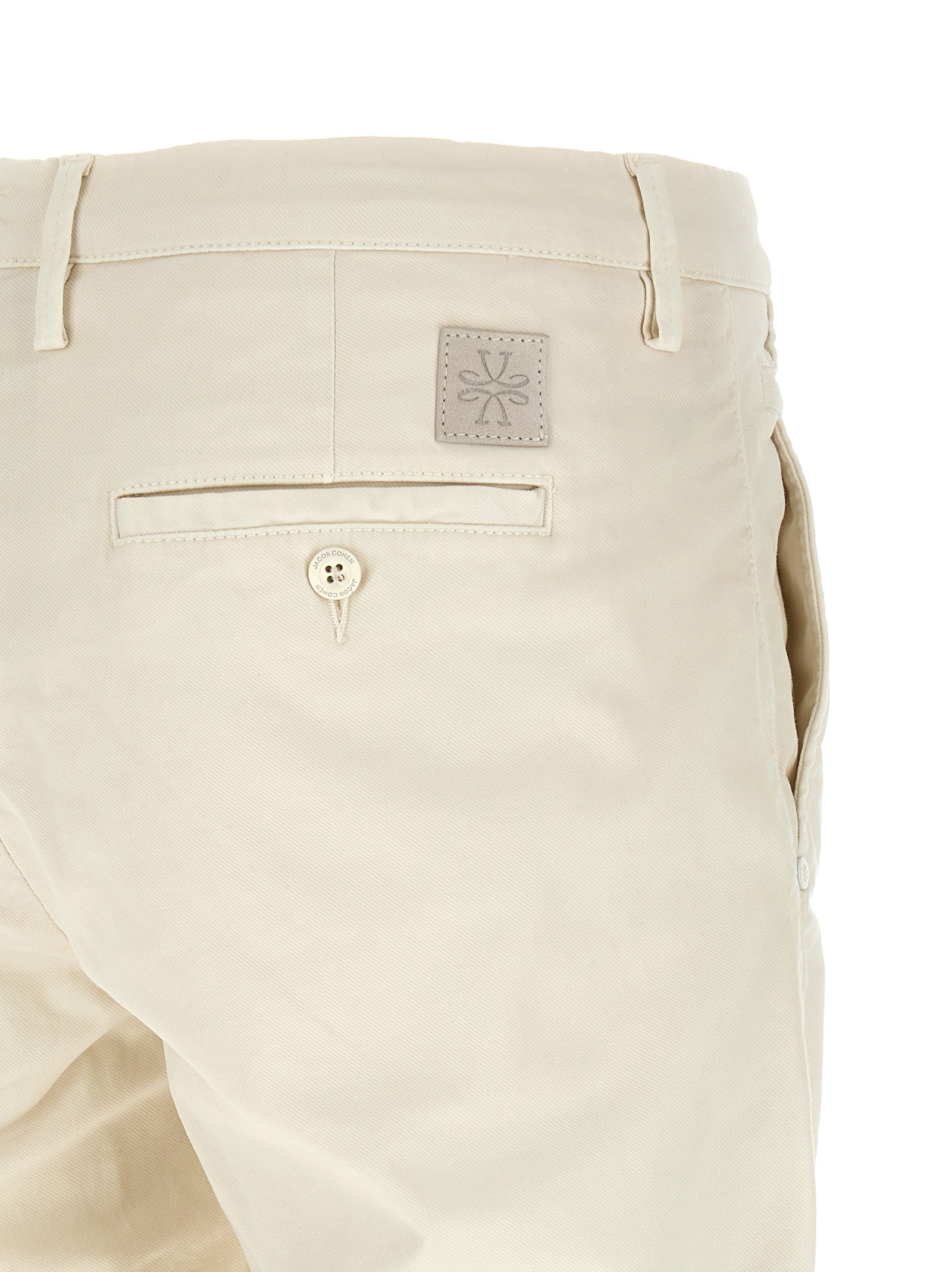 Jacob Cohen Weiße Baumwoll-Chino-Hose