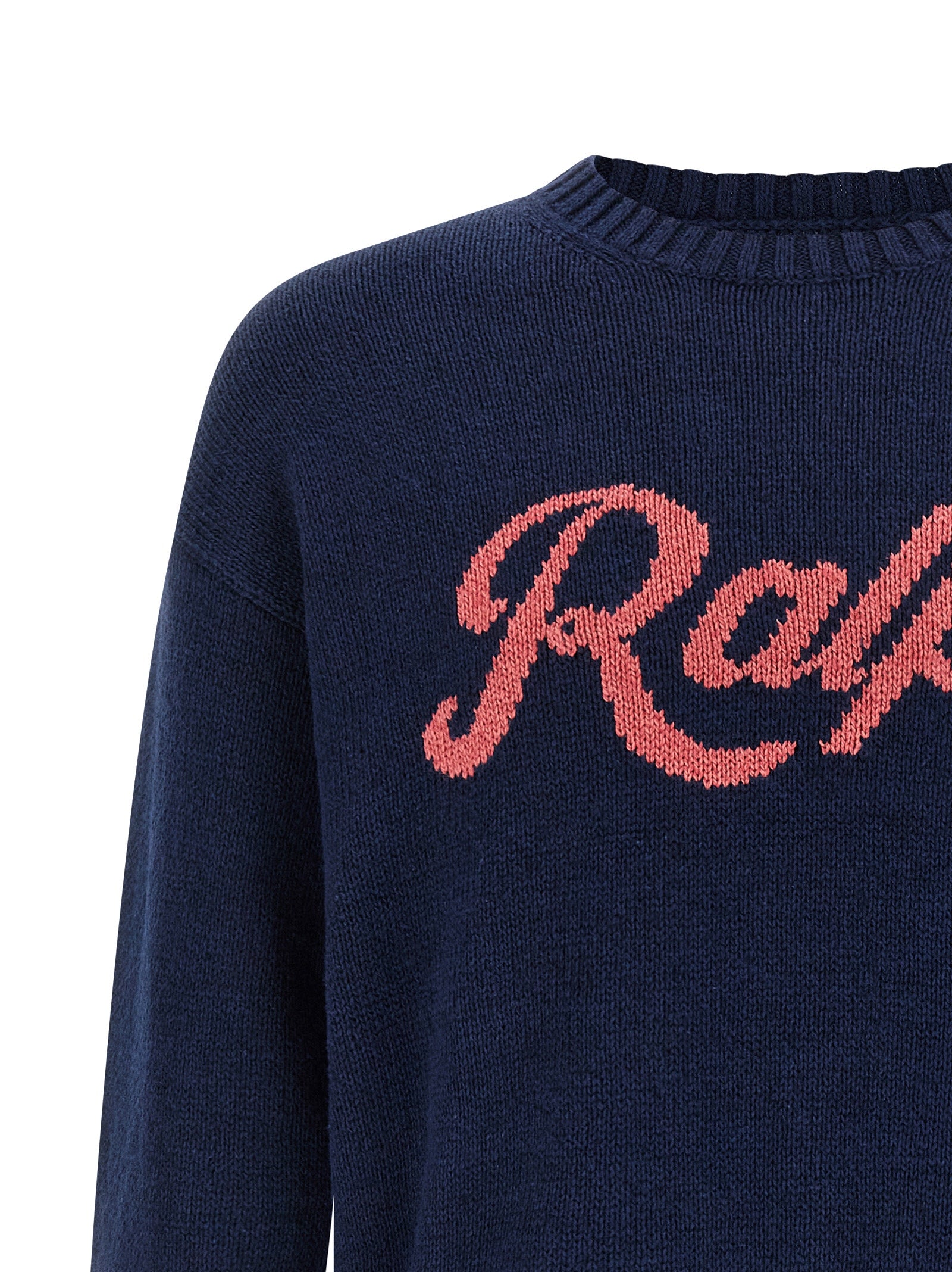 Polo Ralph Lauren Blauer Leinenstrickjacke