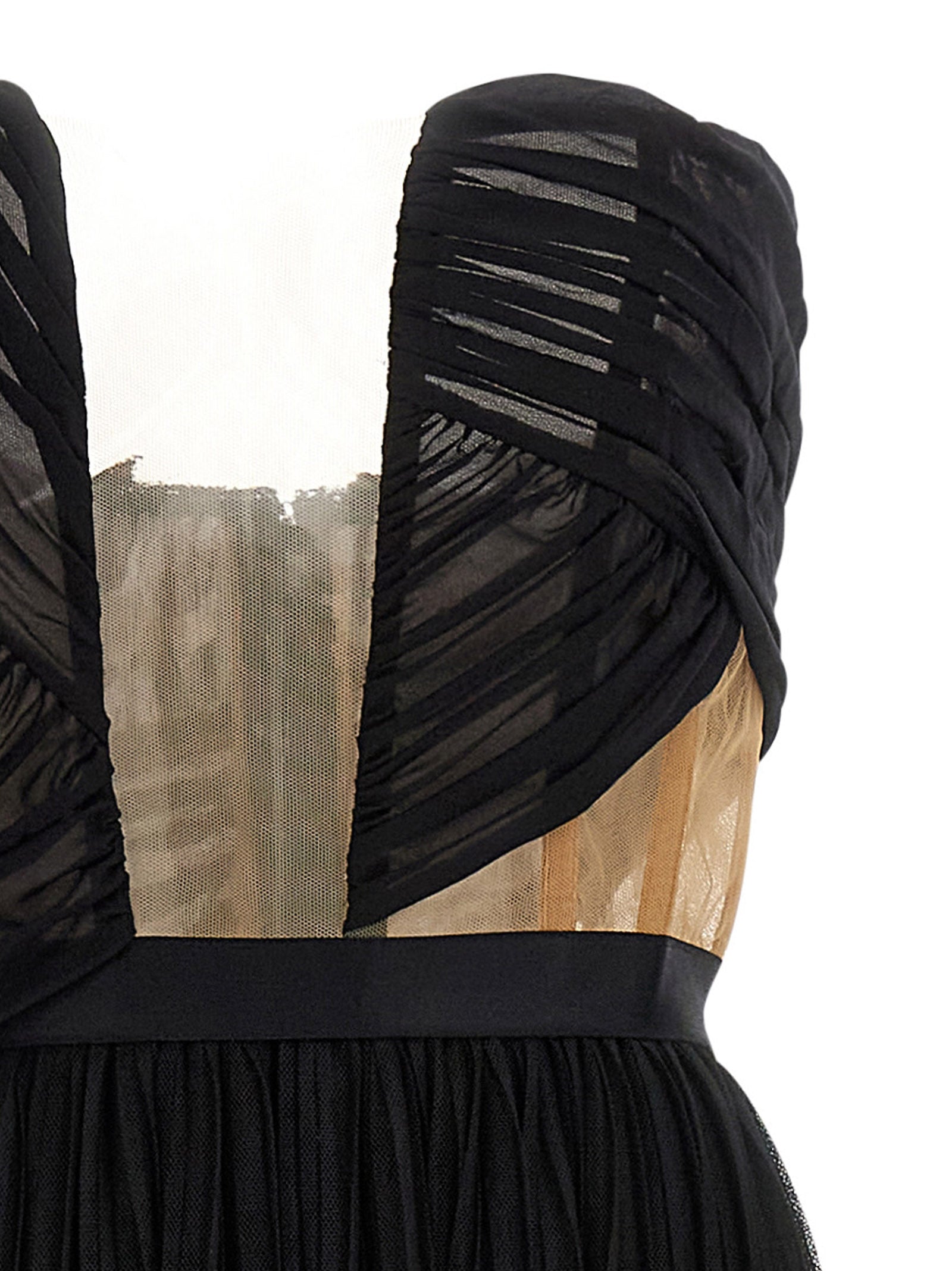 Nensi Dojaka Schwarzes Viskose-Maxikleid