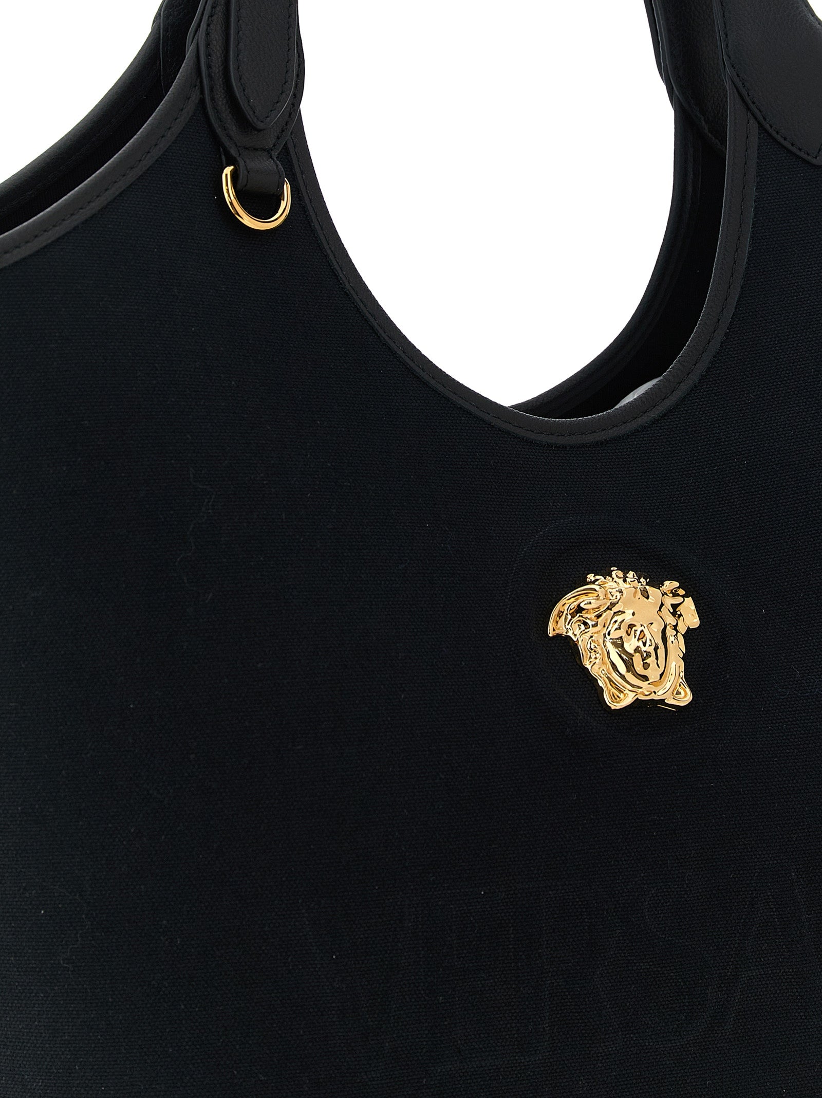 Versace Schwarze Baumwolltasche