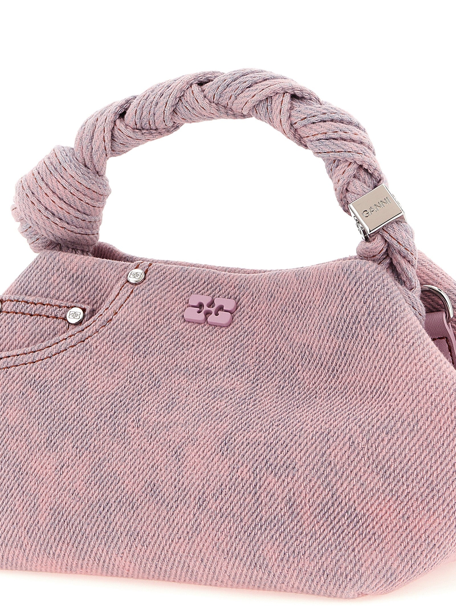 Ganni Mehrfarbige Handtasche aus Bio-Baumwolle