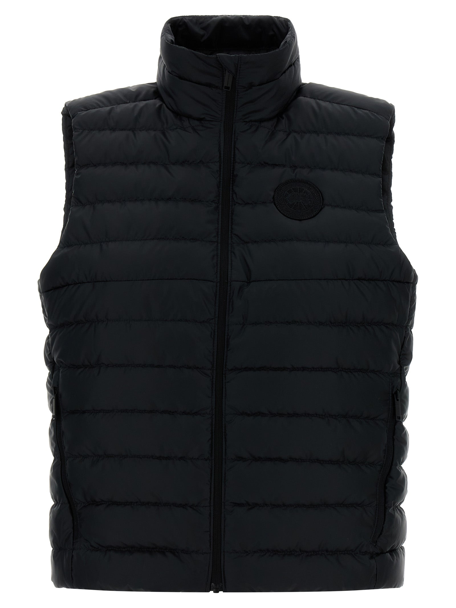 Canada Goose Schwarze ärmellose Jacke aus Polyamid
