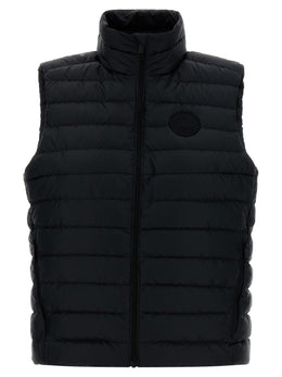 Canada Goose Schwarze ärmellose Jacke aus Polyamid