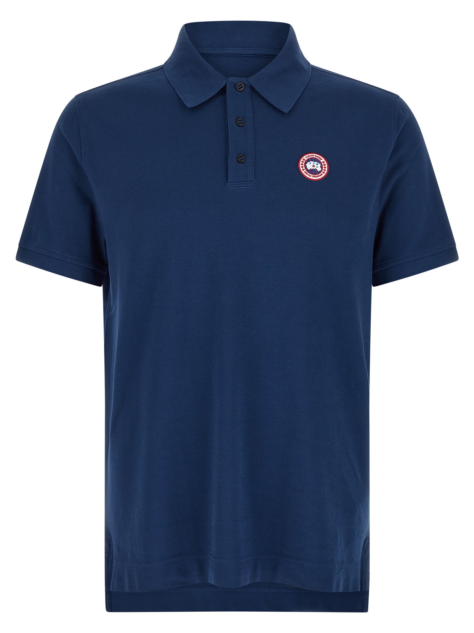 Canada Goose Blaues Baumwoll-Polohemd