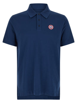Canada Goose Blaues Baumwoll-Polohemd