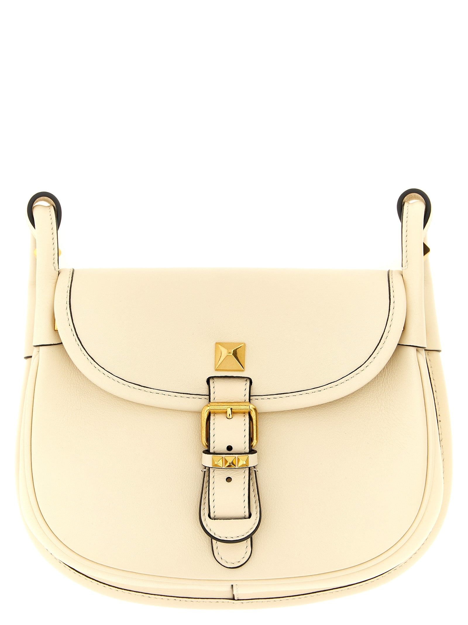 Valentino Garavani Weiße Kalbsleder-Schultertasche