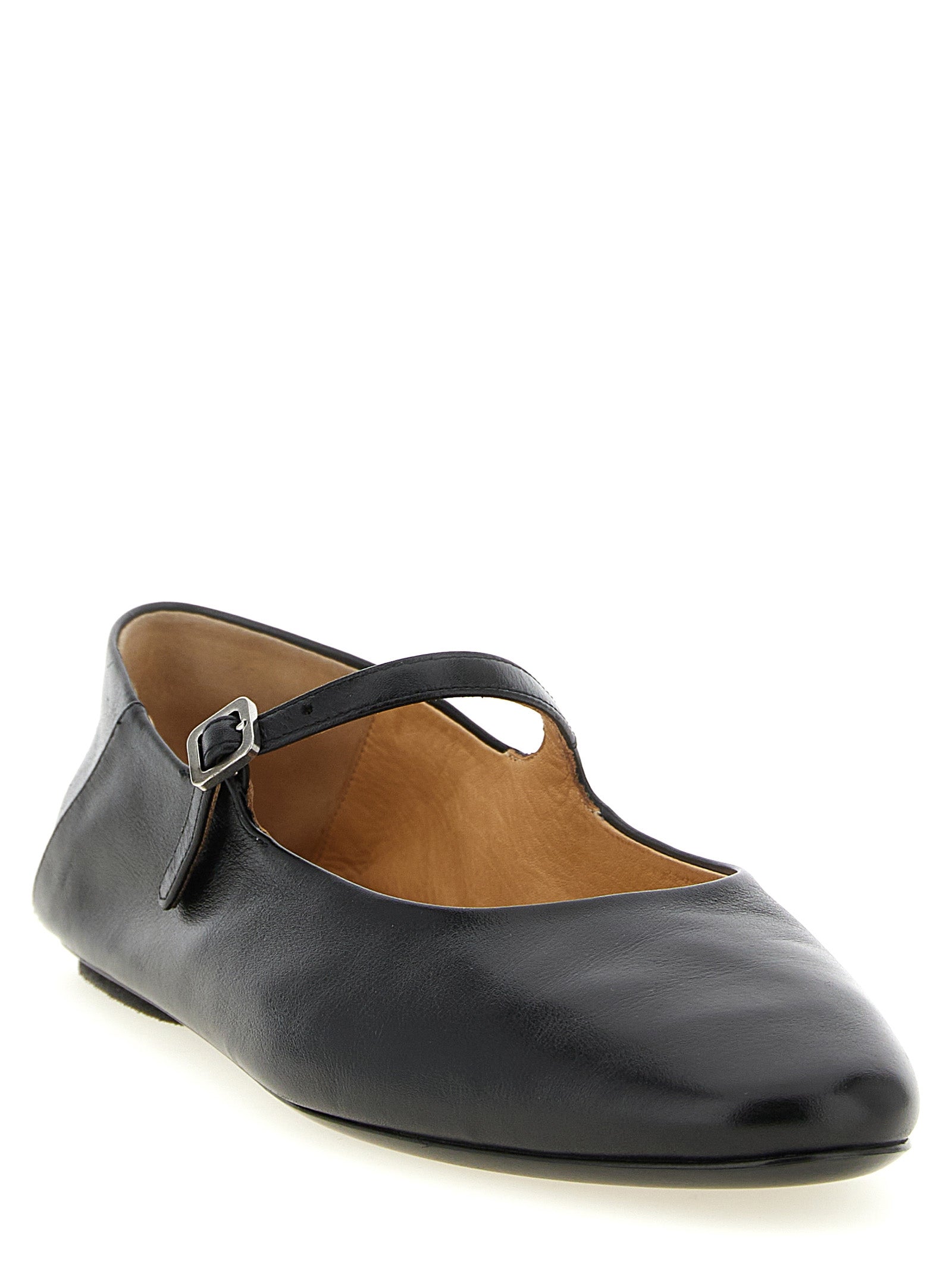 Marsell Schwarze Ballerinas aus Kalbsleder