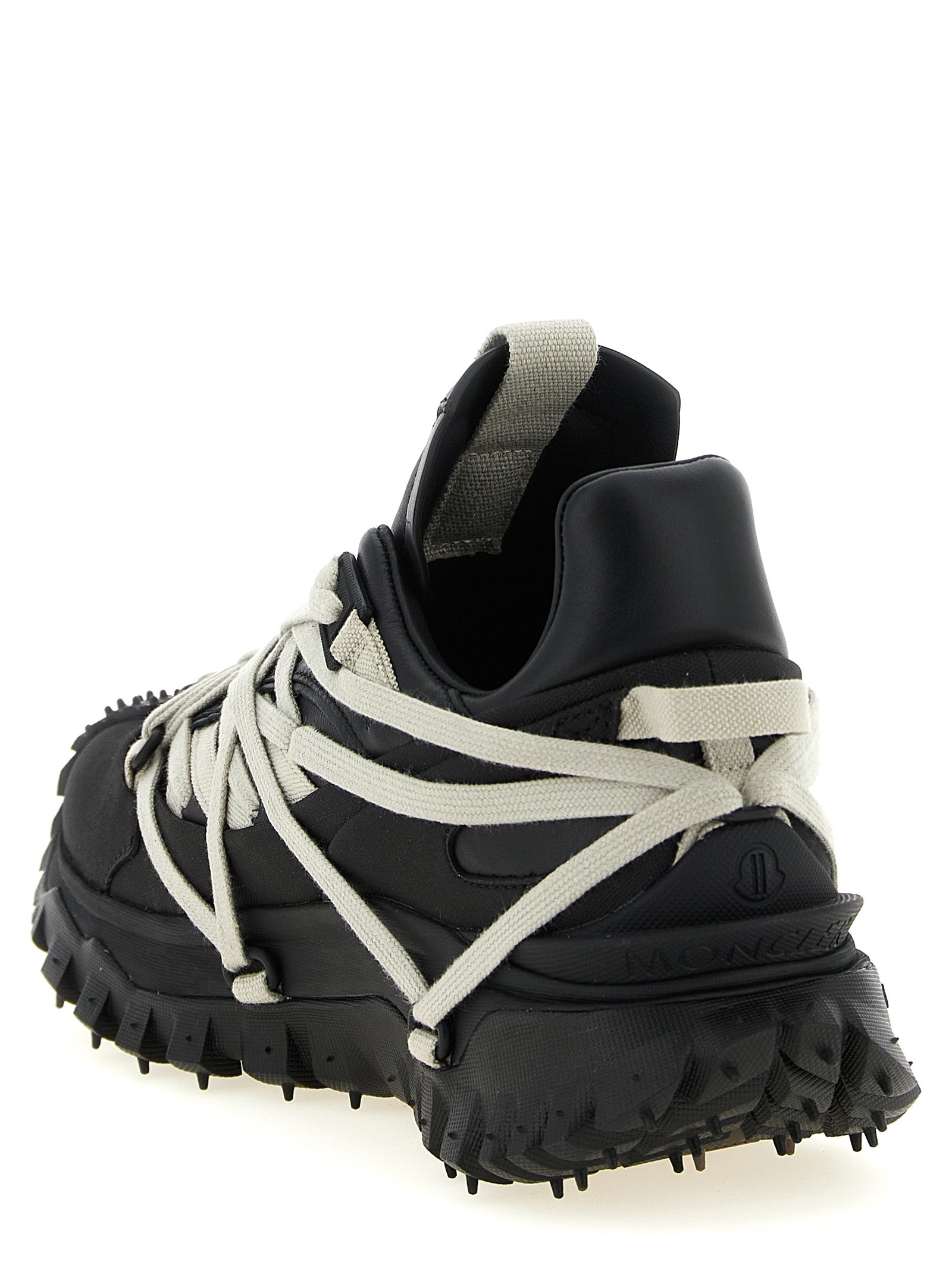 Rick Owens Schwarze Sneaker aus Rindsleder im Athletic-Stil