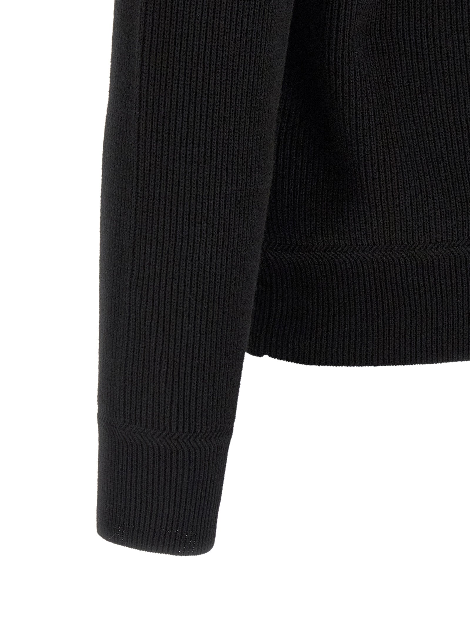 Stone Island Schwarzer Baumwollcardigan