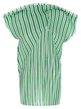 Issey Miyake Bicolor Polyester Muster Hemd