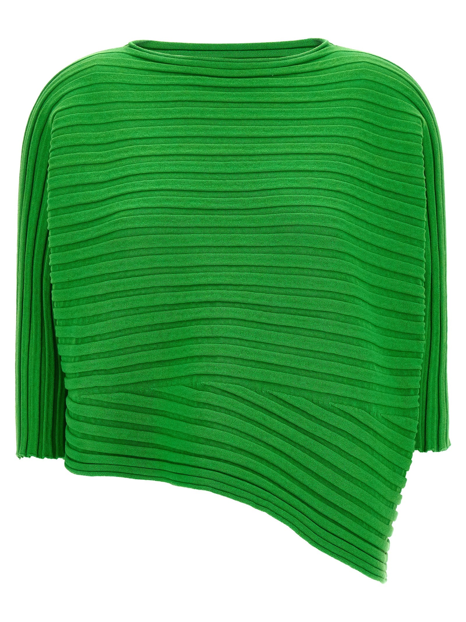 Issey Miyake Zweifarbiger Baumwollpullover