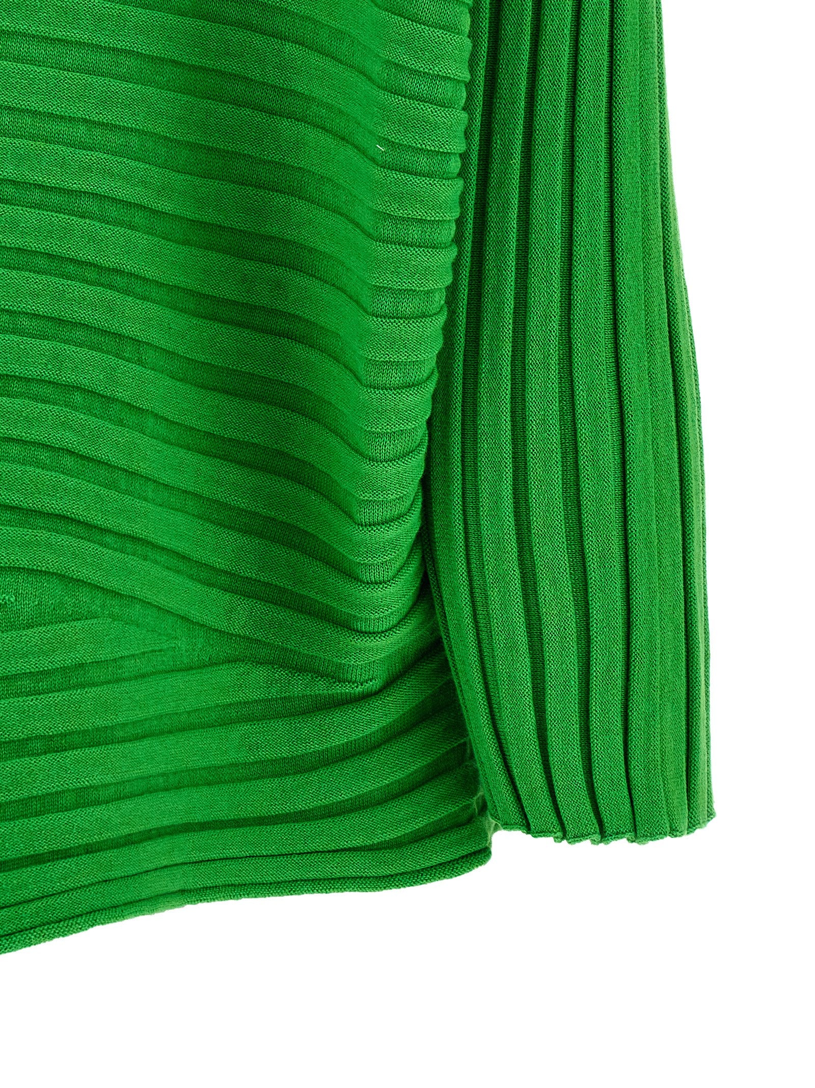 Issey Miyake Zweifarbiger Baumwollpullover