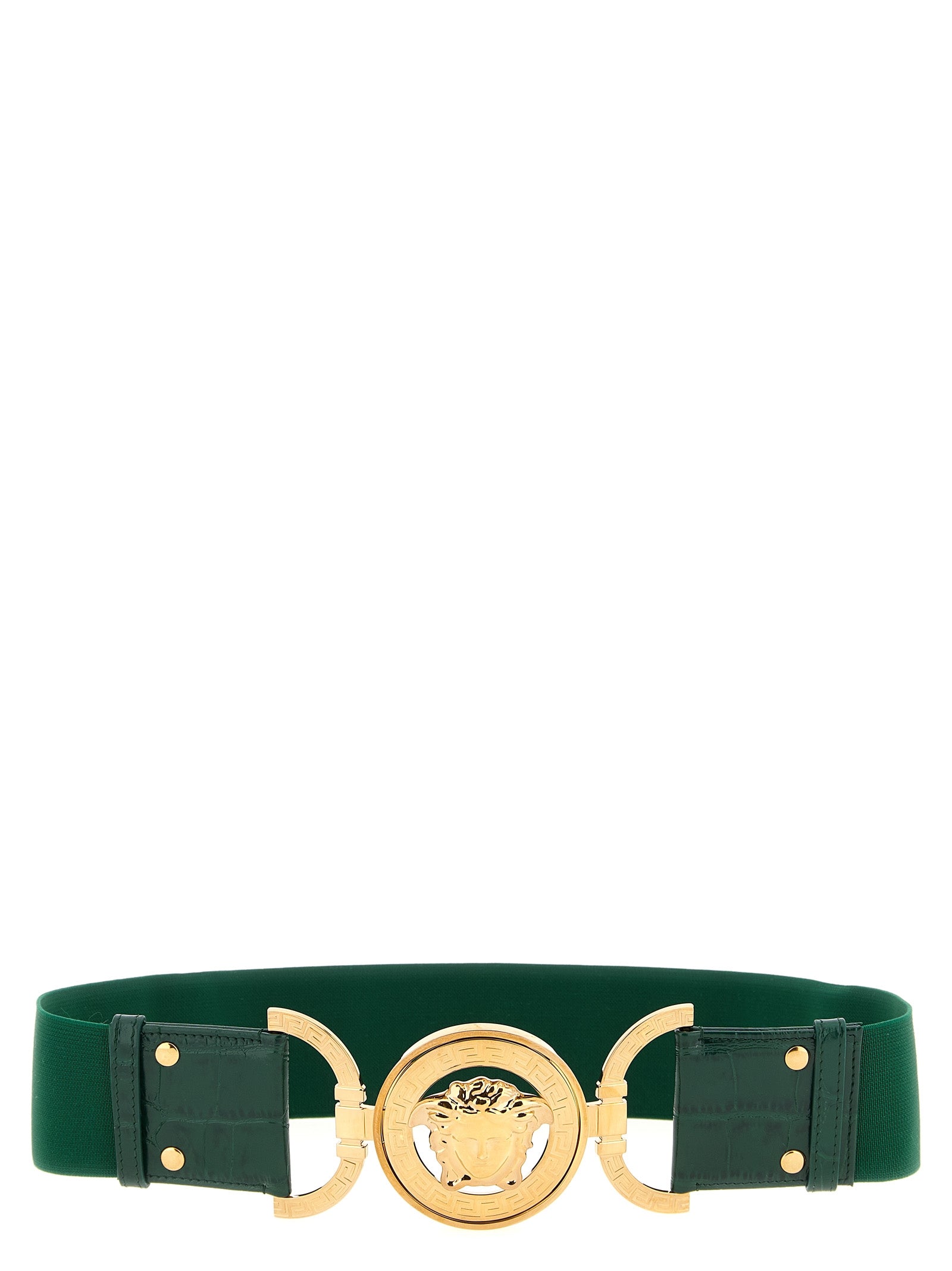 Versace Zweifarbiger Kalbsleder Gürtel Regular
