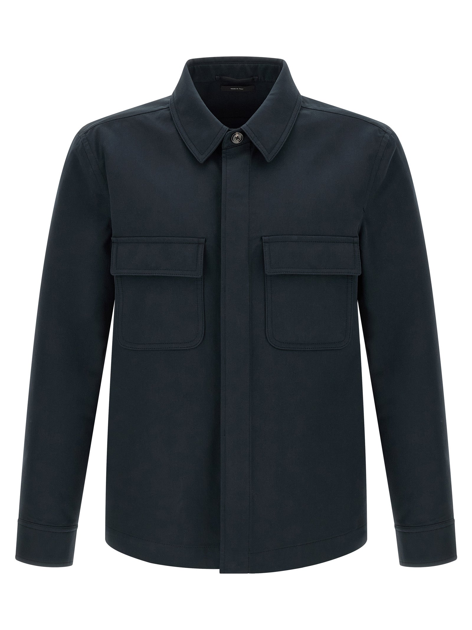 Tom Ford Blaue Baumwollbluse