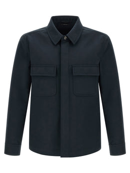Tom Ford Blaue Baumwollbluse