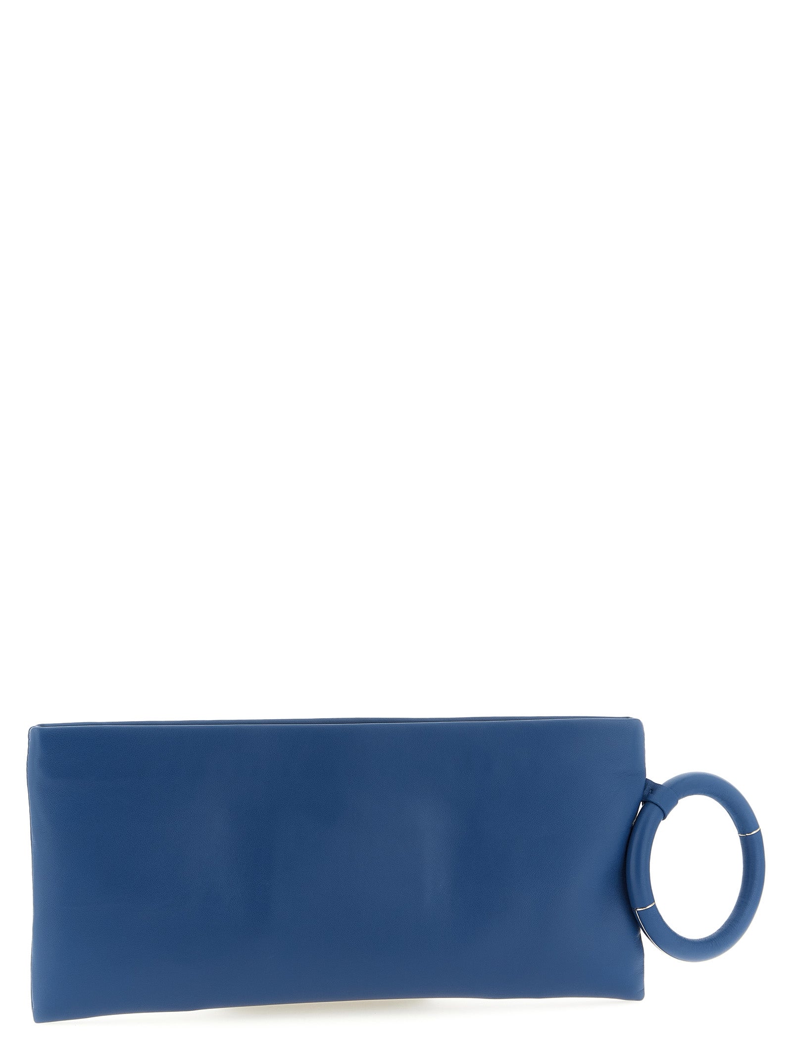 Tom Ford Blaue Clutch aus Lammleder