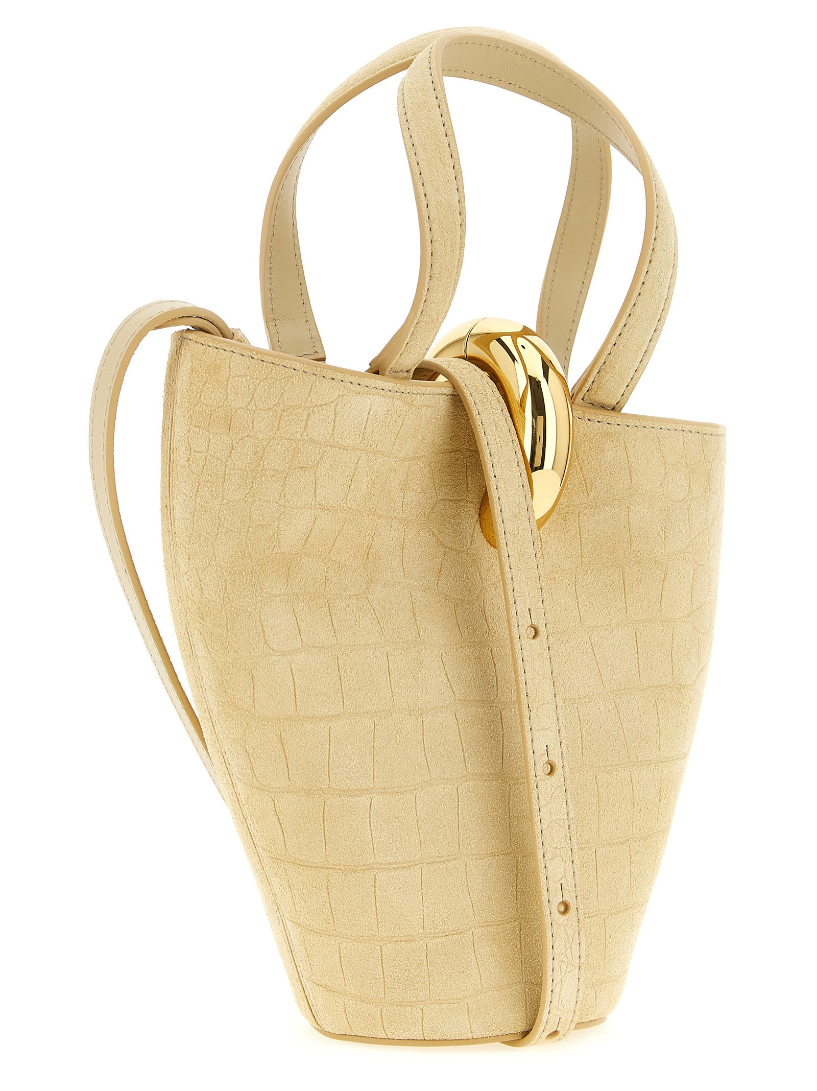 Jacquemus Beige Kalbsleder Handtasche
