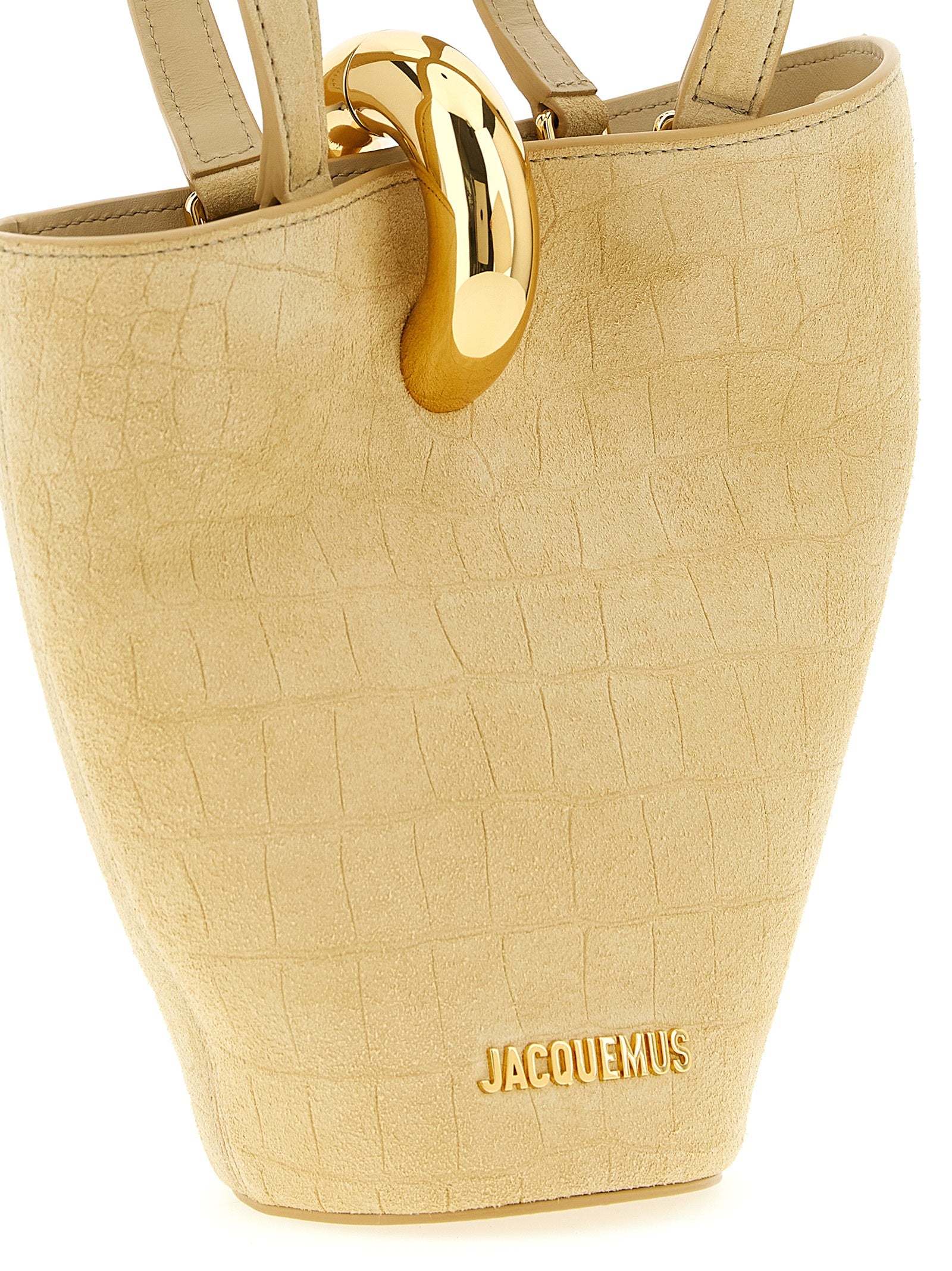 Jacquemus Beige Kalbsleder Handtasche