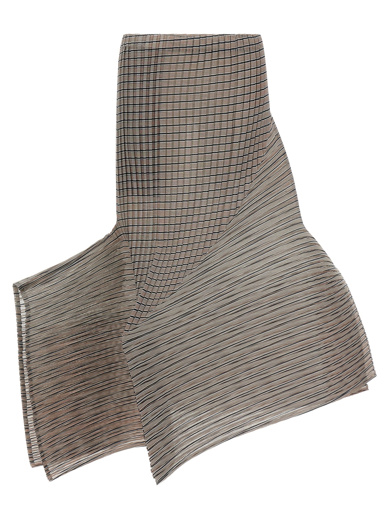 Issey Miyake Brauner Minirock aus Polyester