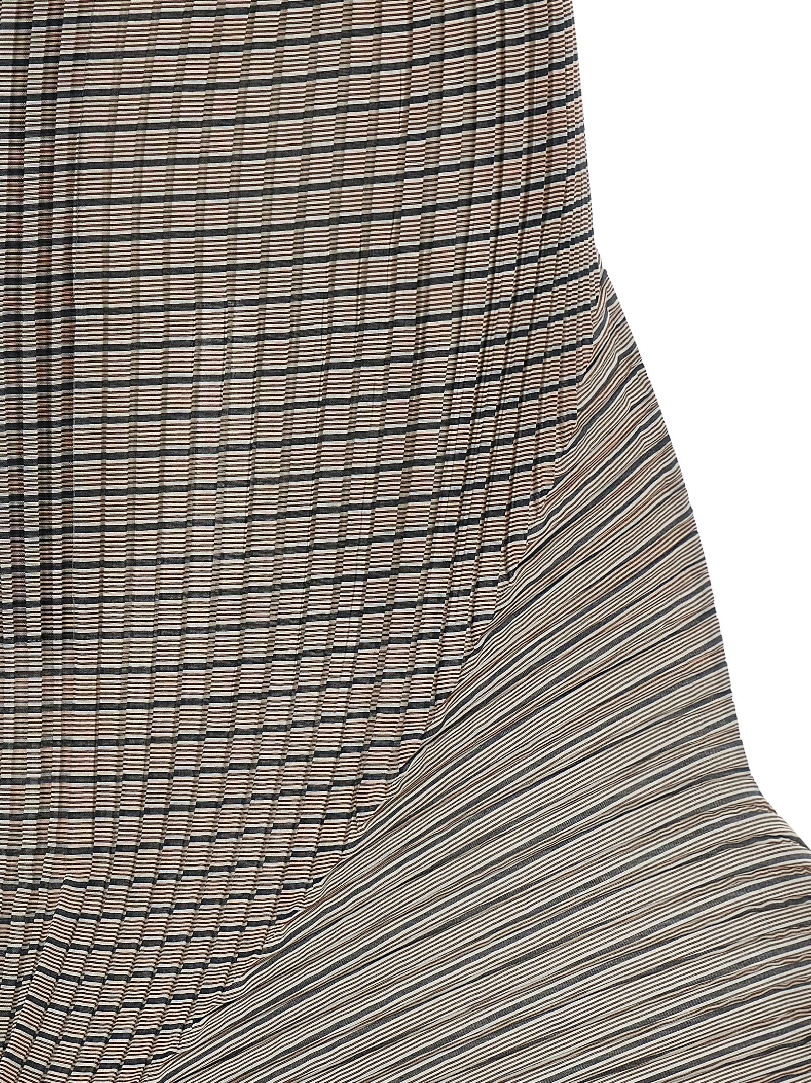 Issey Miyake Brauner Minirock aus Polyester