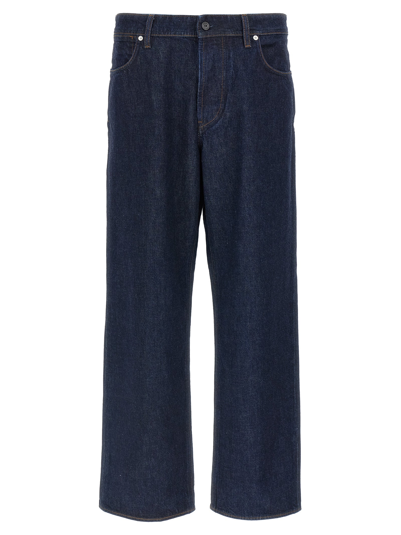 Stone Island Blaue Baumwolljeans im Relaxed Fit