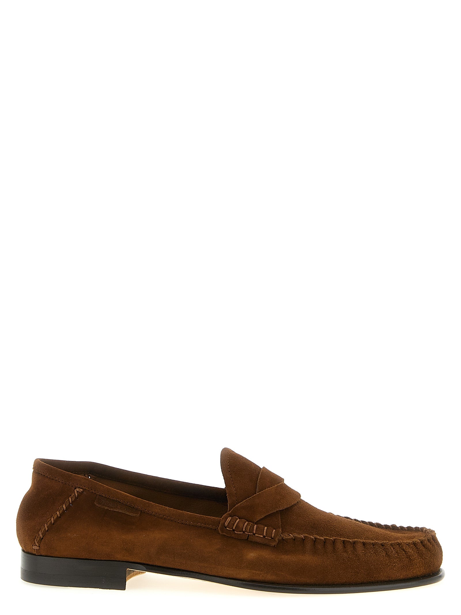 Tom Ford Braune Mokassins aus Wildleder