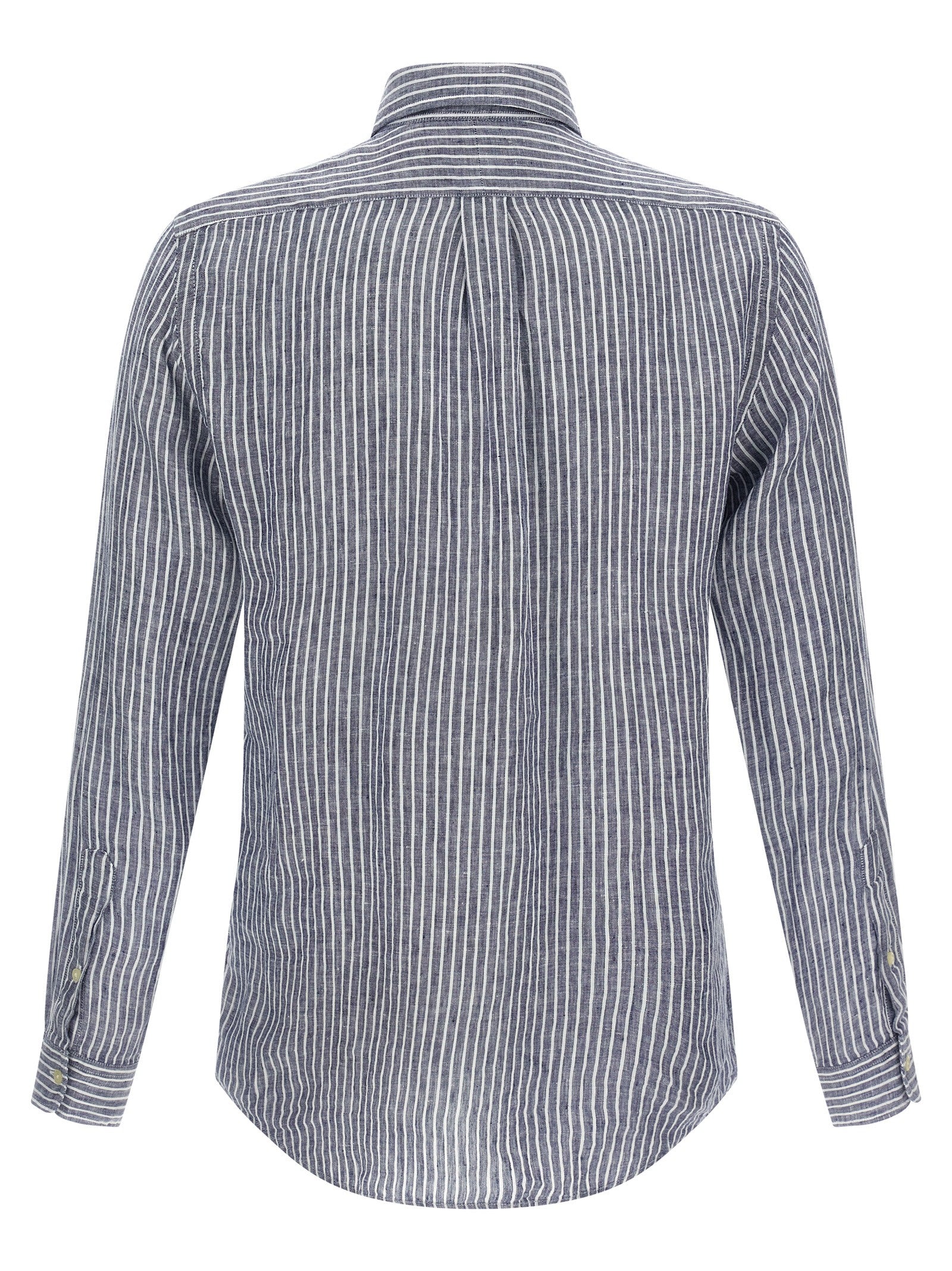 Polo Ralph Lauren Blaue Leinenbluse