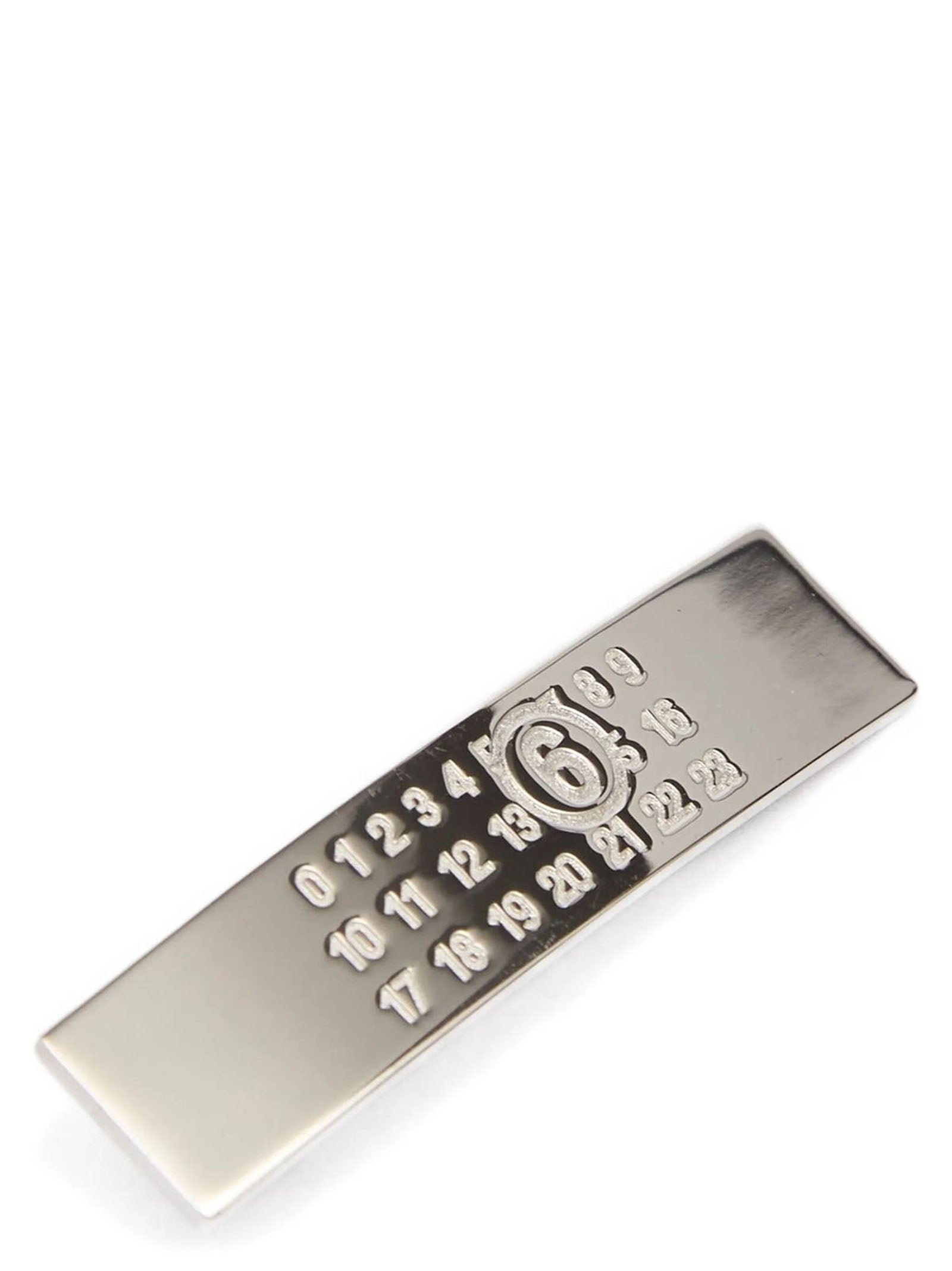 MM6 Maison Margiela Haarspange aus Messing in Silber