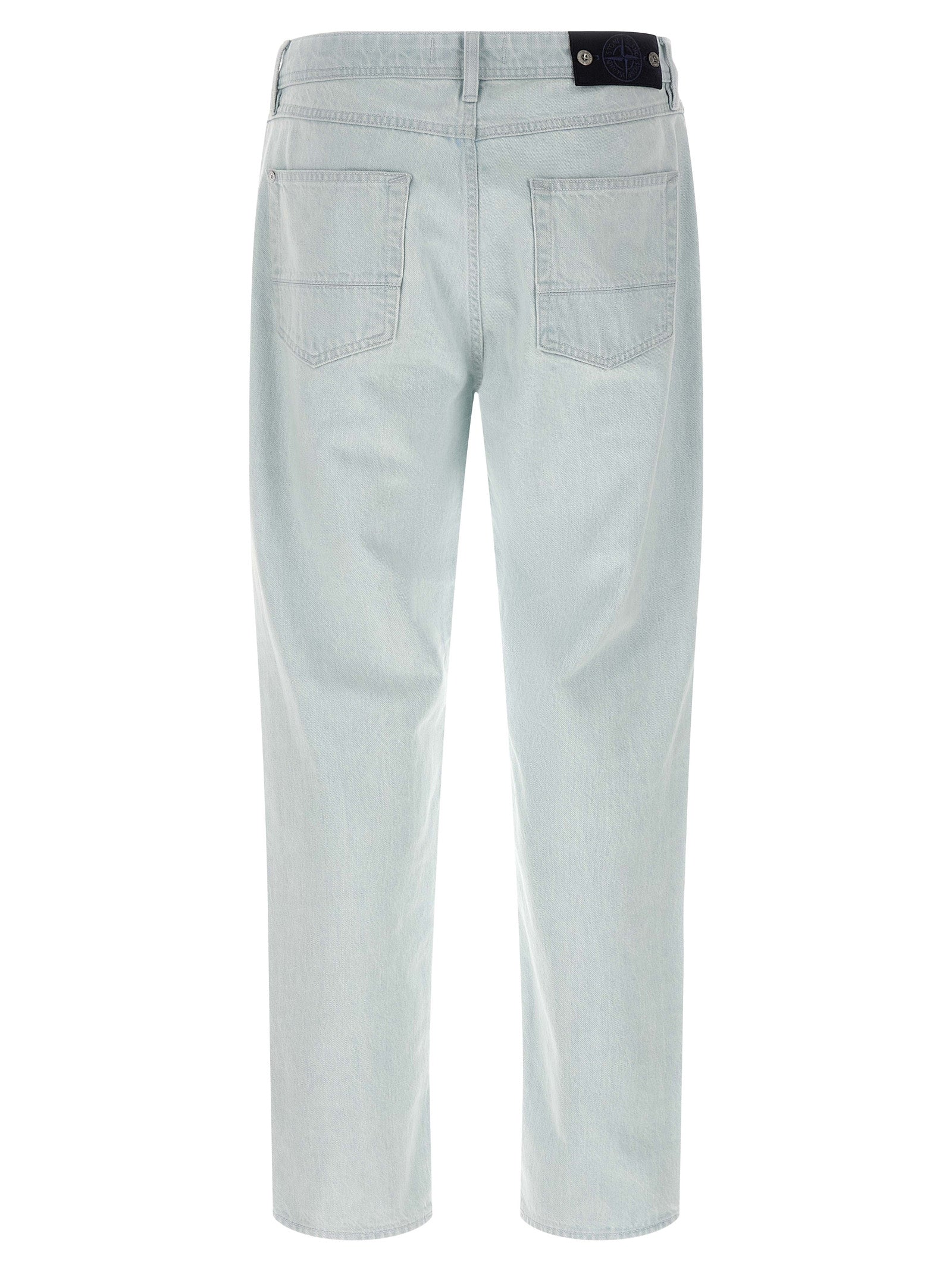 Stone Island Blaue Jeans aus Baumwolle im geraden Schnitt
