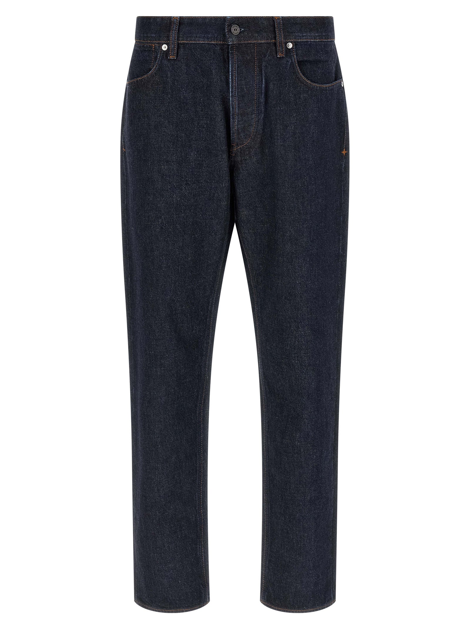 Stone Island Blaue Jeans aus Baumwolle im geraden Schnitt
