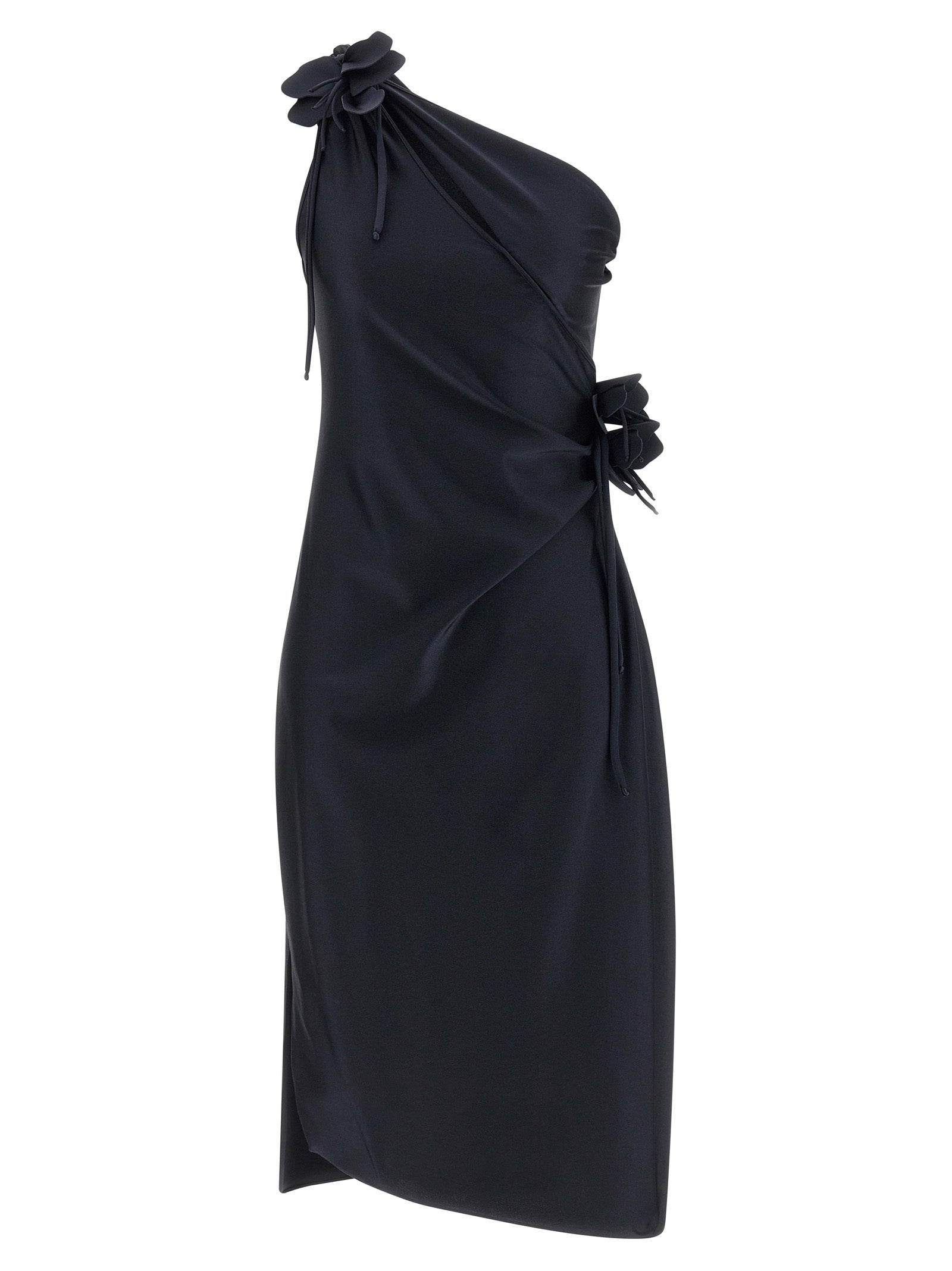 Coperni Schwarzes Midikleid aus Polyamid