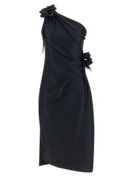 Coperni Schwarzes Midikleid aus Polyamid
