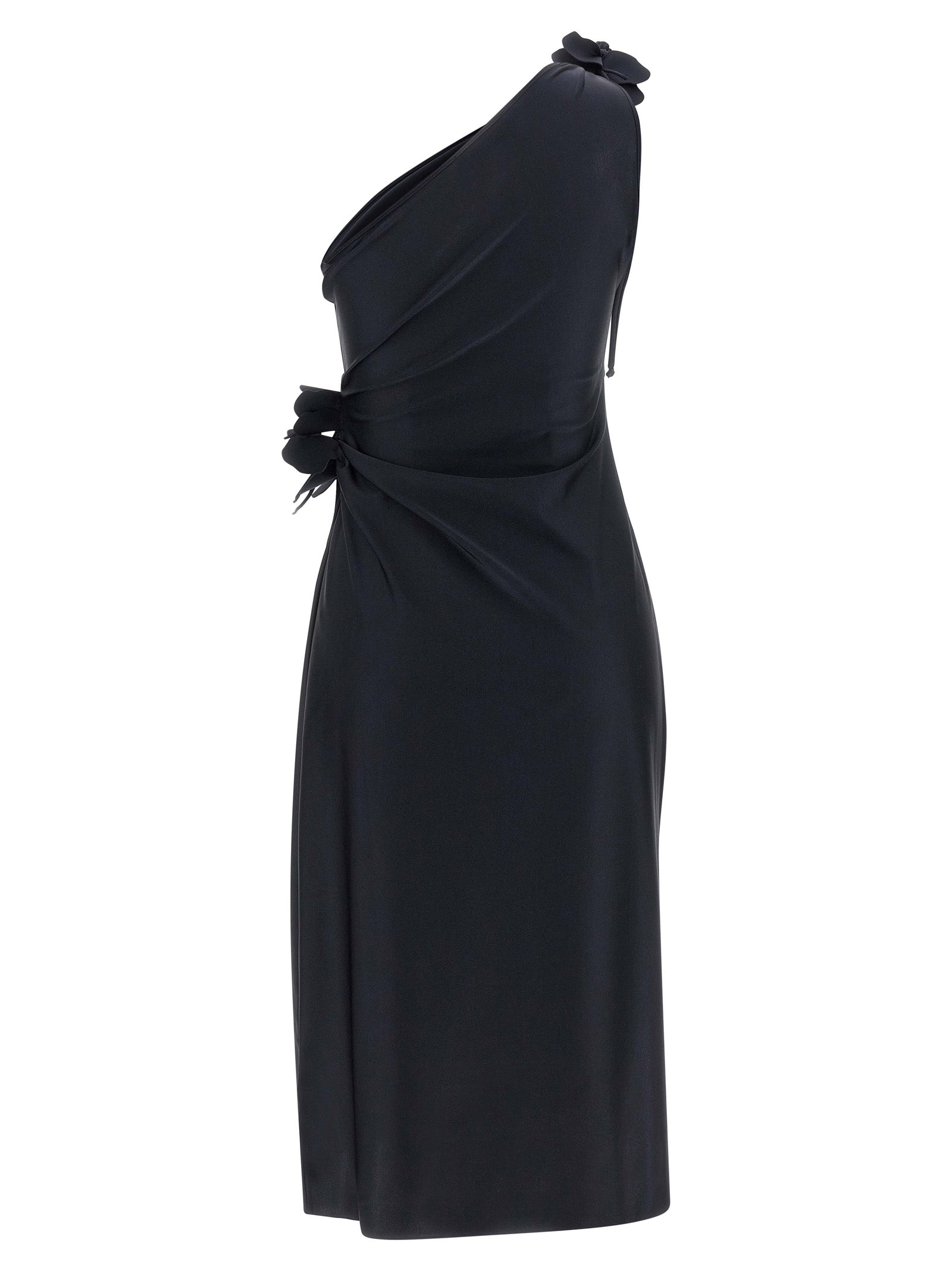 Coperni Schwarzes Midikleid aus Polyamid