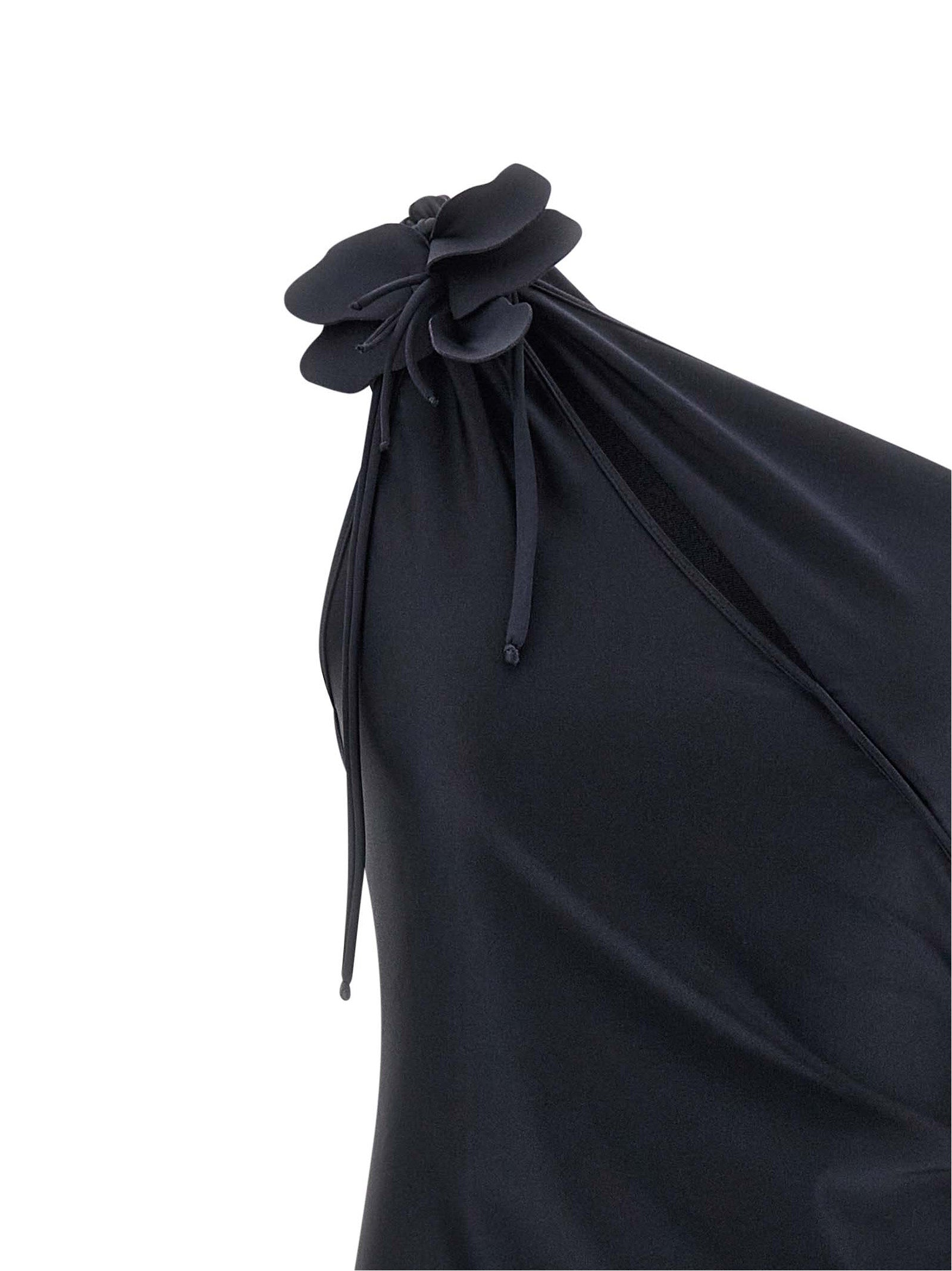 Coperni Schwarzes Midikleid aus Polyamid