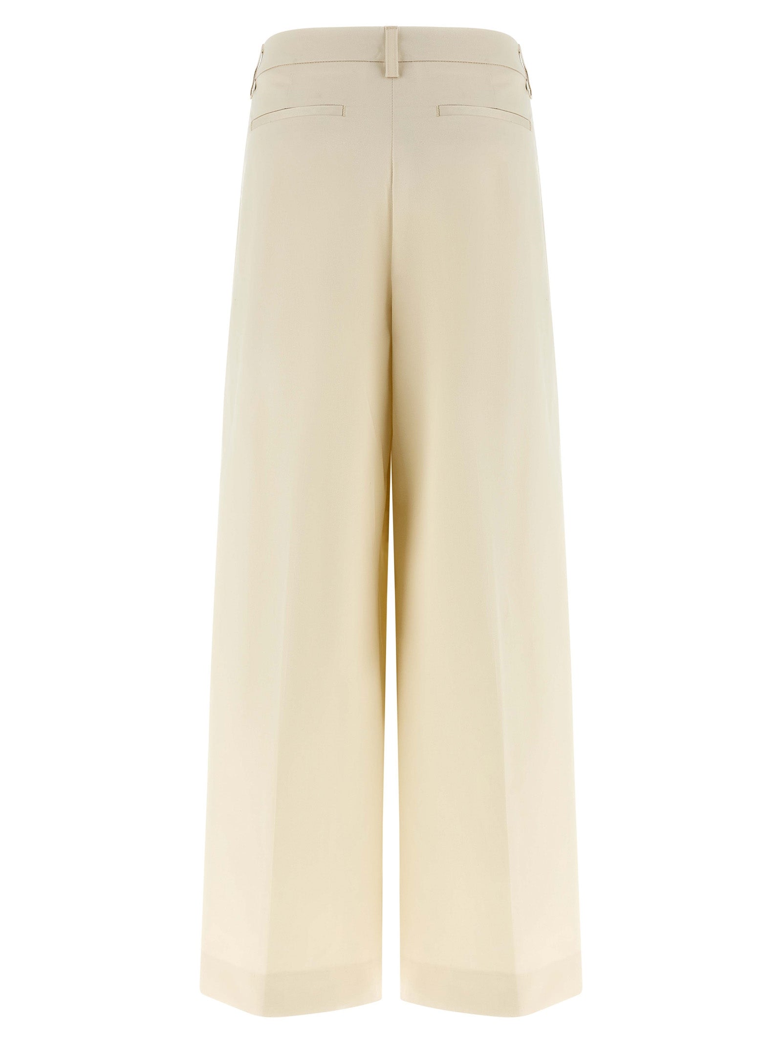 THELATEST Weiße Baumwollhose im Casual-Look