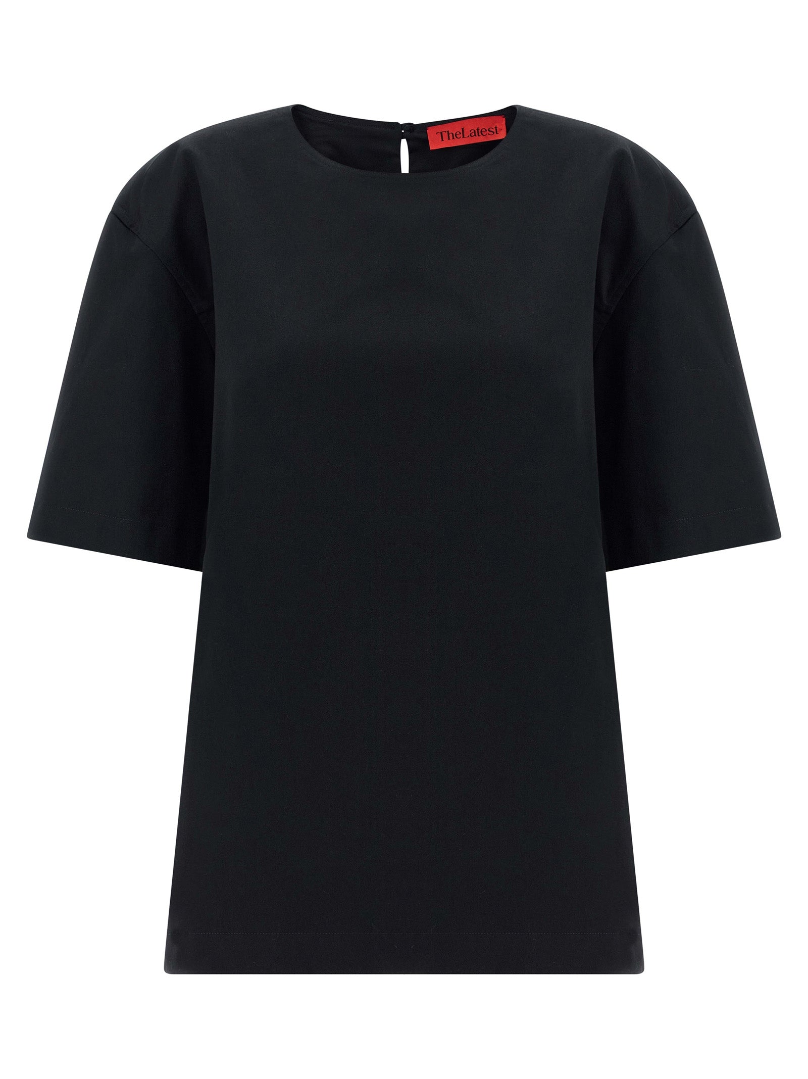 THELATEST Schwarzes Baumwoll-T-Shirt