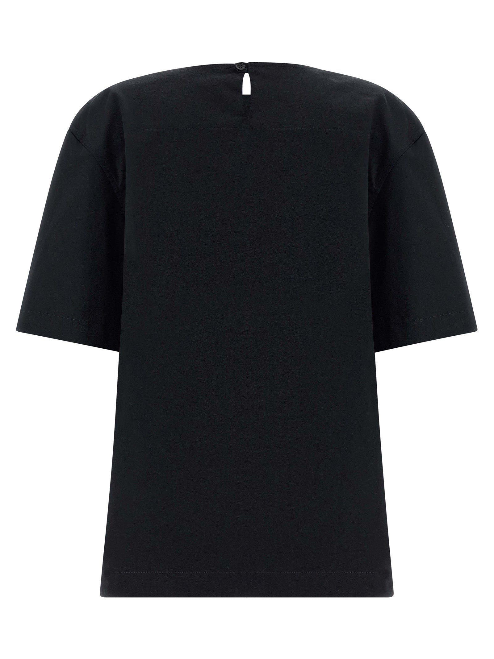 THELATEST Schwarzes Baumwoll-T-Shirt