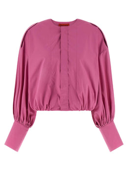 THELATEST Fuchsia Baumwollbluse