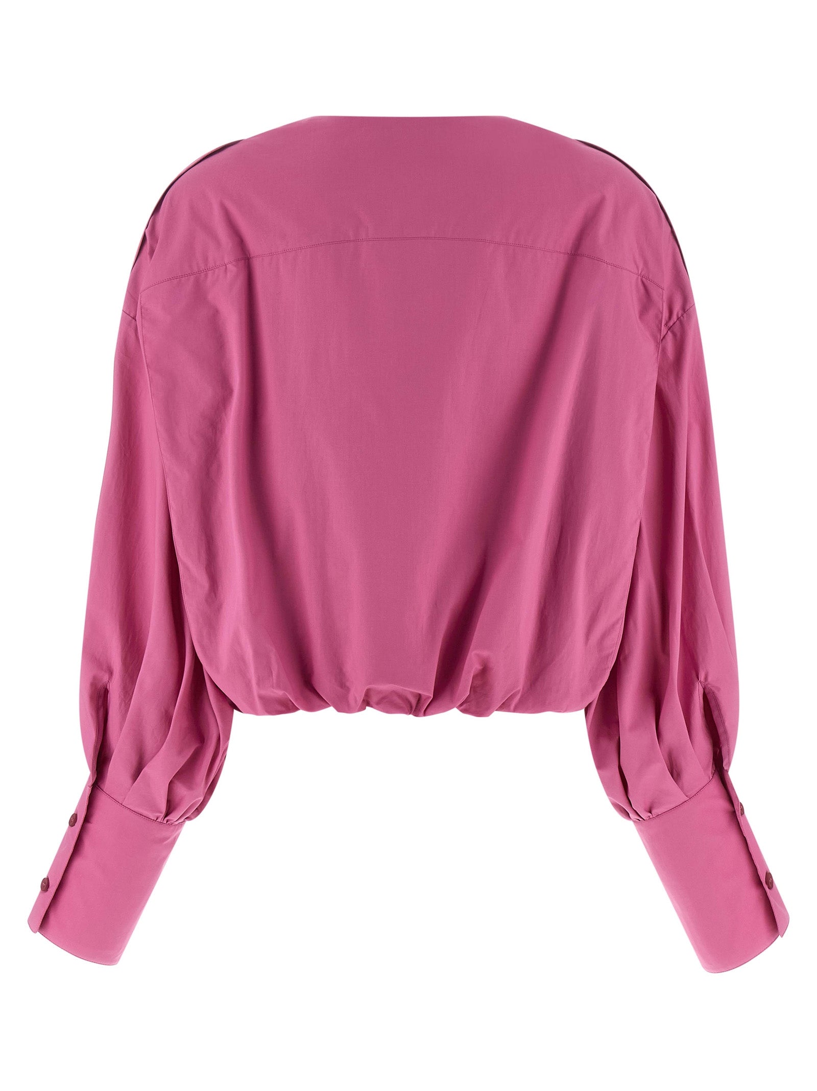 THELATEST Fuchsia Baumwollbluse