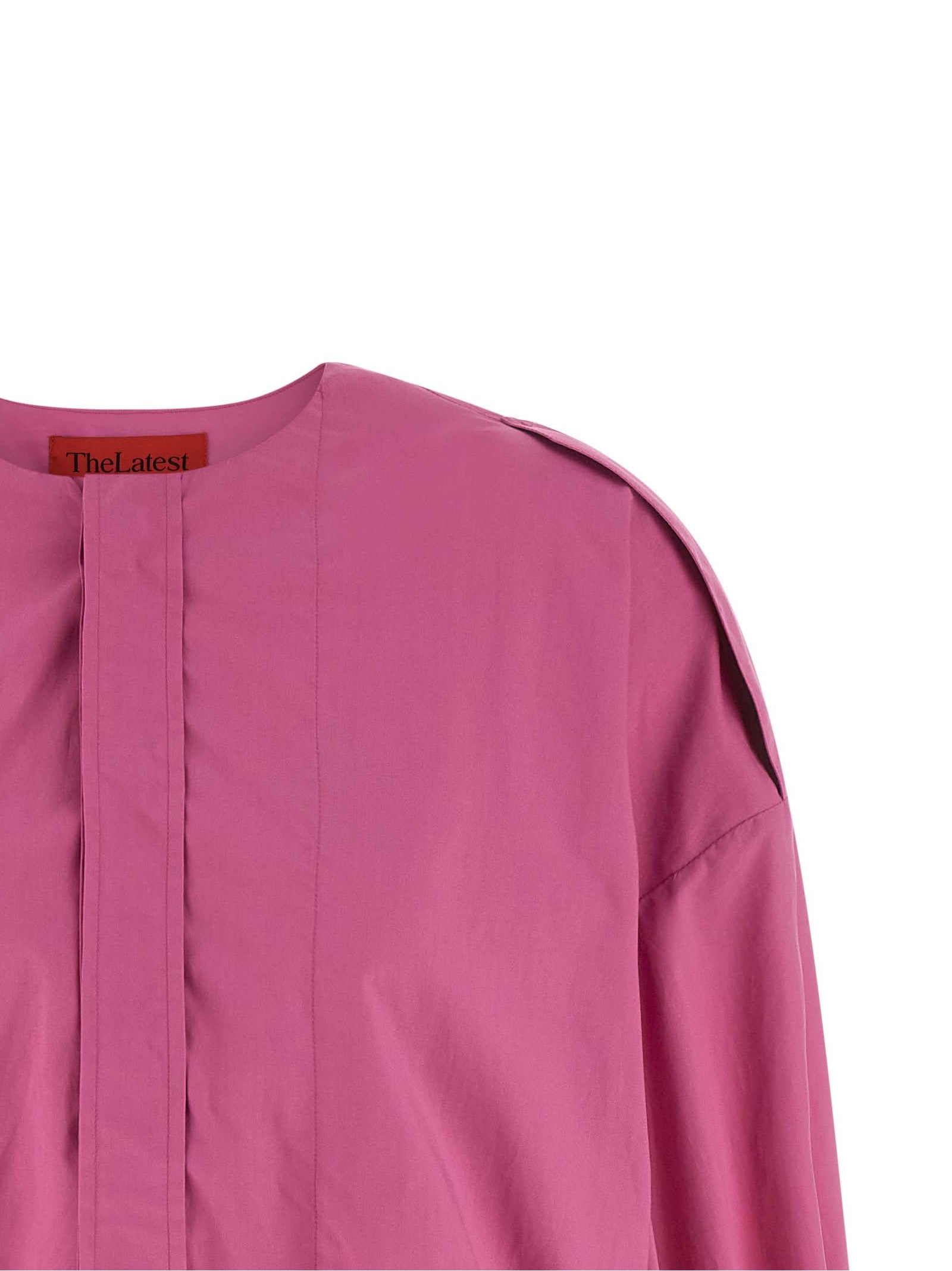 THELATEST Fuchsia Baumwollbluse