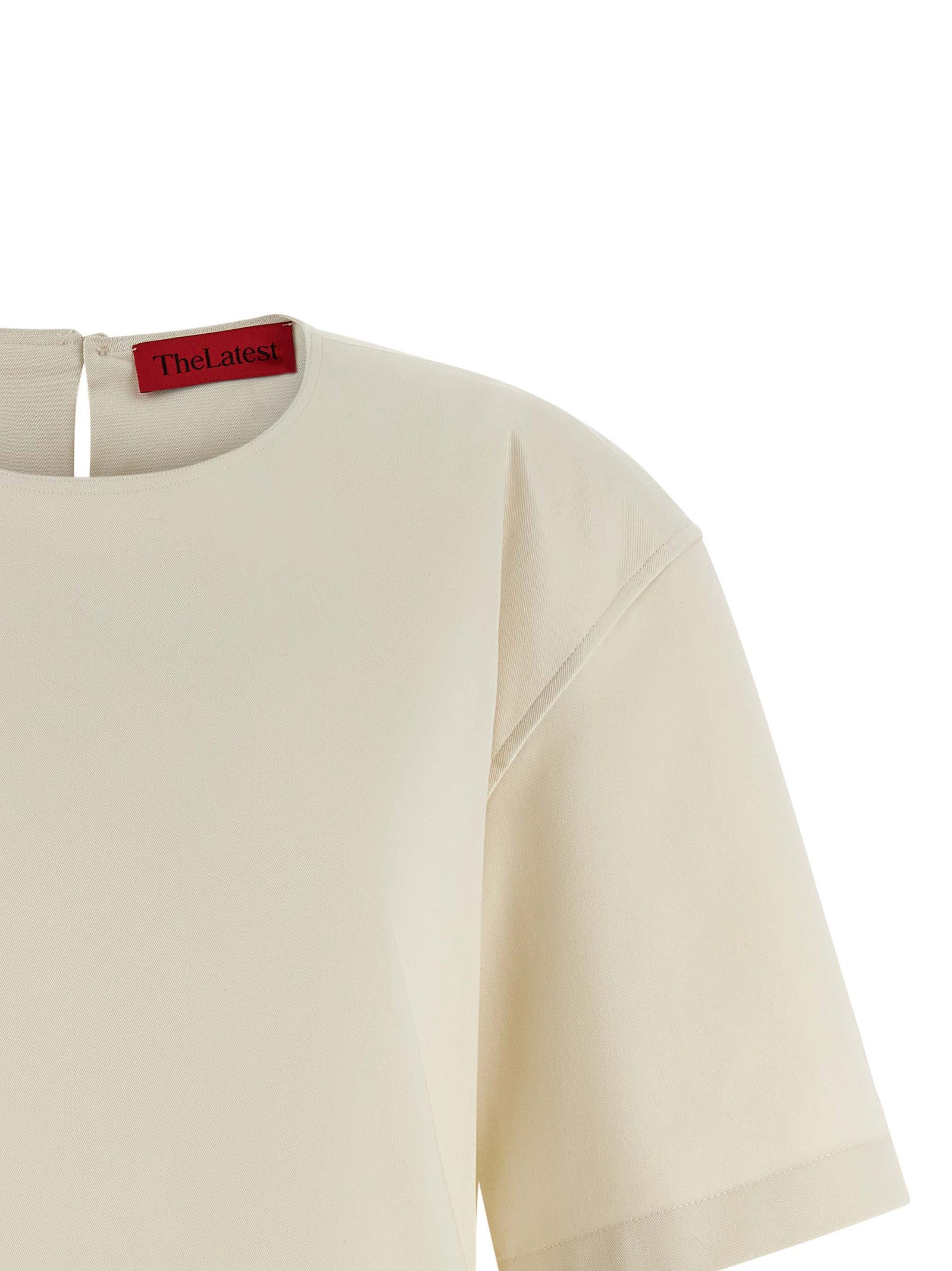 THELATEST Weißes Baumwoll-T-Shirt