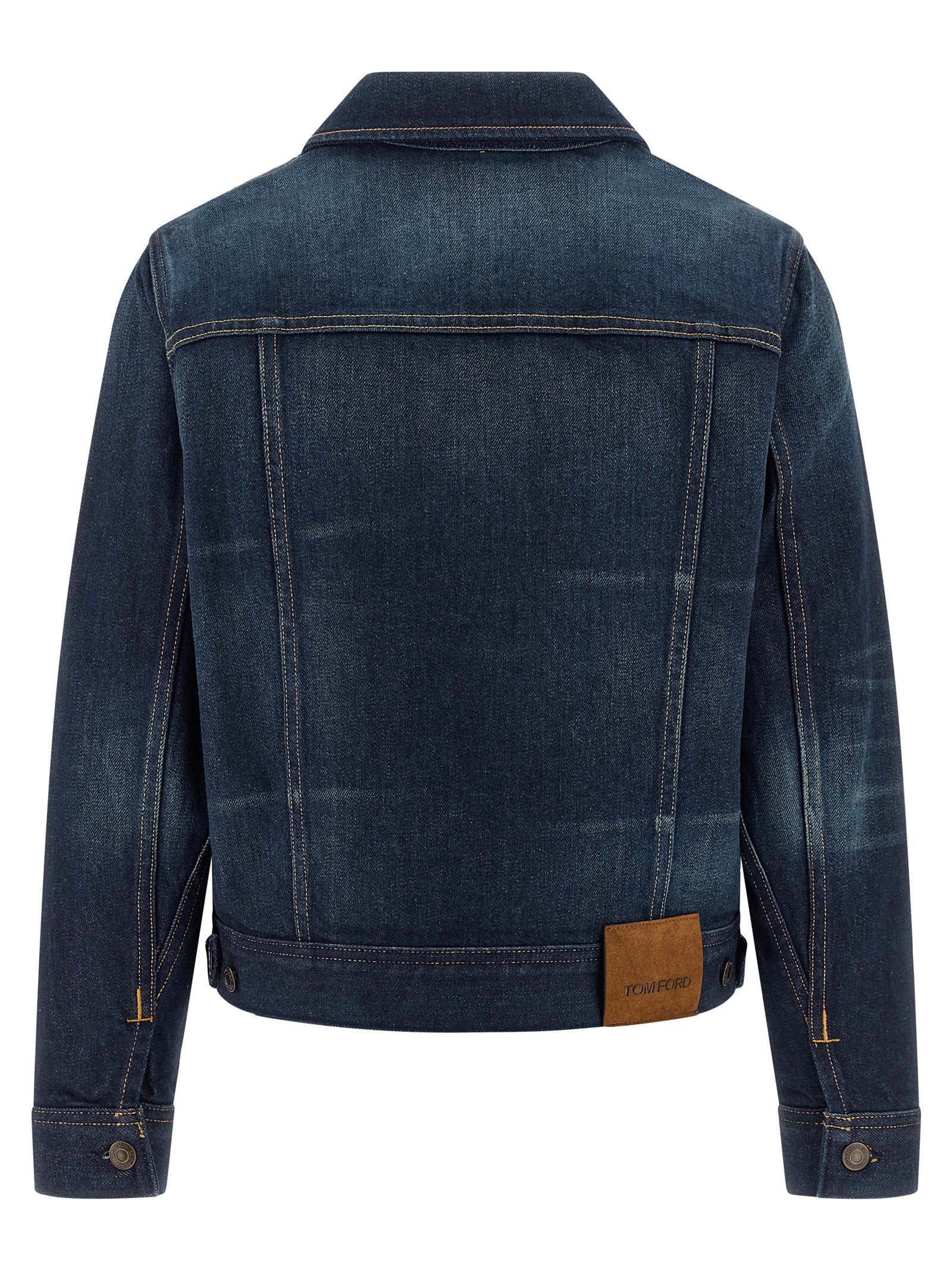 Tom Ford Blaue Jeansjacke aus Baumwolle