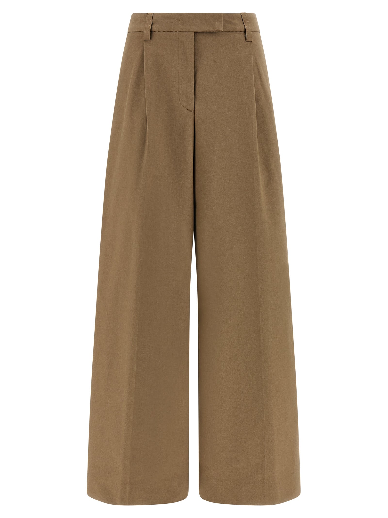 THELATEST Braune Baumwollhose für die Freizeit
